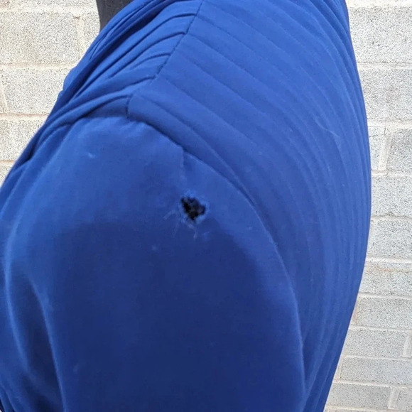 Vintage Pleated Chiffon Dress- Japanese- Robe de Command- Floor length Georgette - Picture 16 of 16